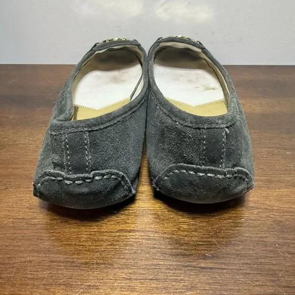 Michael Kors Fulton Moccasins Flats Woman Size 10M- Olive Green Suede Leather - Picture 5 of 5